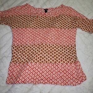 🧡J.CREW Geometric Pattern Blouse